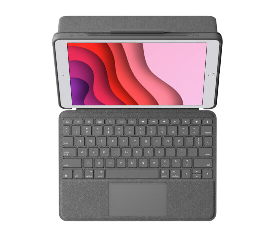 Logitech Combo Touch for iPad (7th - 8th - and 9th generation) - QWERTY - Nordic - Touchpad - 1.8 cm - 1 mm - Apple