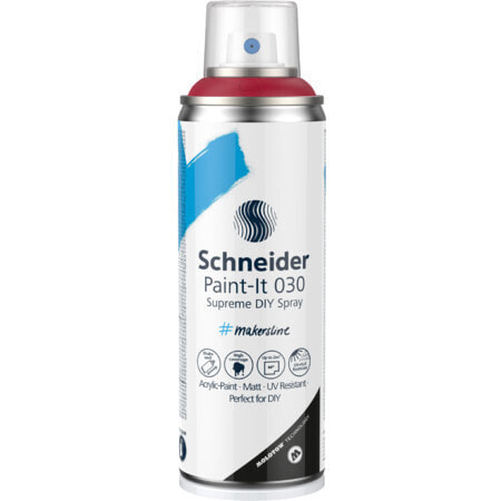 Schneider Schreibgeräte Paint-It 030 Supreme DIY Spray - 200 ml - Red - Matte - Spray can