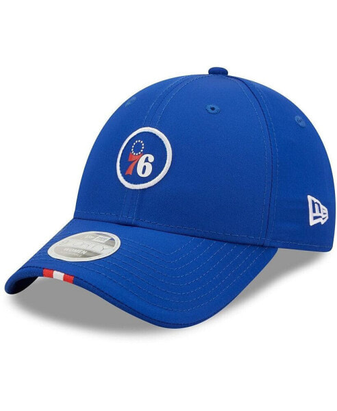 Women's Royal Philadelphia 76ers Sleek 9FORTY Adjustable Hat