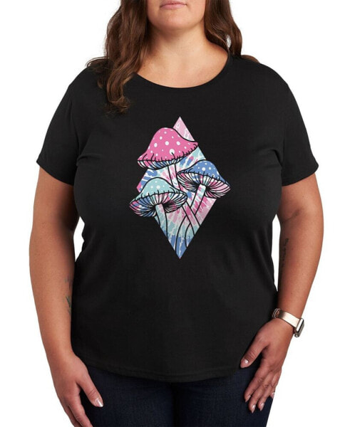 Trendy Plus Size Mushrooms Graphic T-shirt