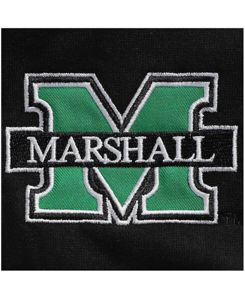 Men's Black Marshall Thundering Herd Tortugas Logo Quarter-Zip Jacket