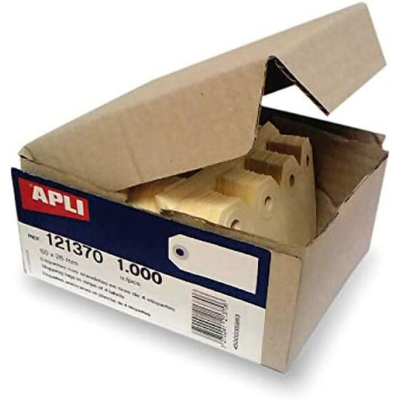 Этикетки для принтера Apli 1000 Предметы С шайбой Кремовый 80 x 38 mm