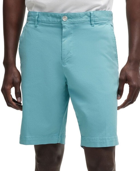 Men's Stretch-Cotton Twill Slim-Fit Shorts