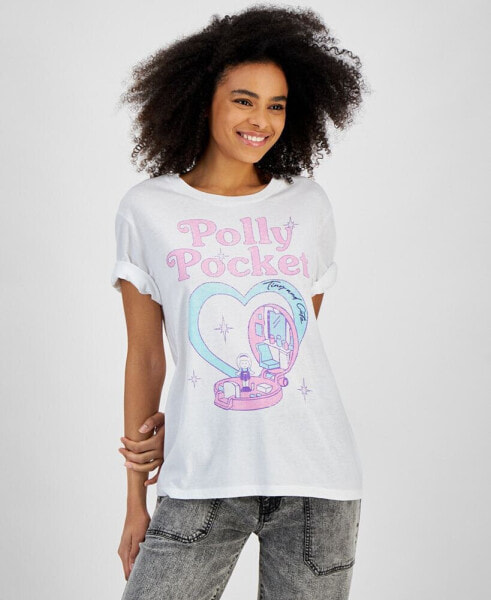 Juniors' Polly Pocket Graphic Crewneck T-Shirt