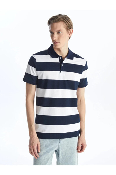 Футболка LC WAIKIKI Classic Polo Рубашка с коротким рукавом в блочные цвета для мужчин
