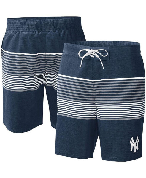 Men's Navy New York Yankees Coastline Volley Swim Shorts