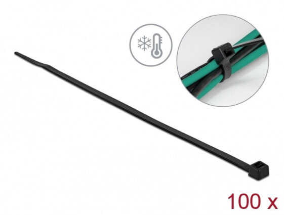 Delock 19227 - Parallel entry cable tie - Polyamide - Black - 10.7 cm - 38 cm - 4.8 mm