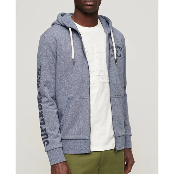 SUPERDRY Athletic Coll Graphic full zip sweatshirt