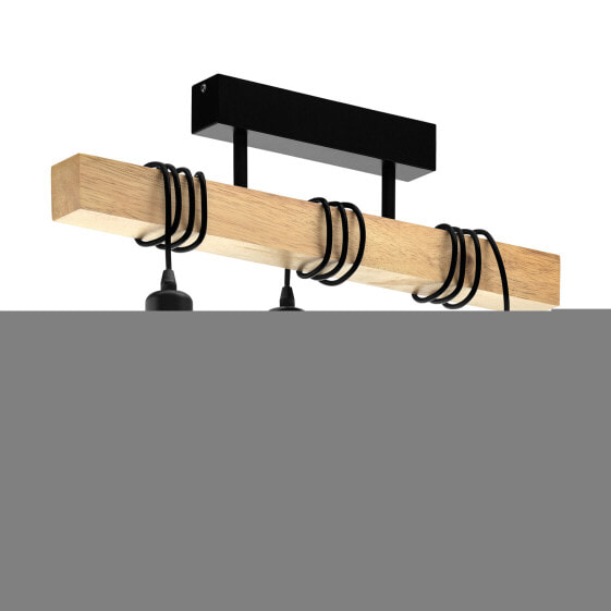 Eglo Leuchten EGLO Townshend - Flexible mount - Black - Wood - Steel - Wood - Living room - Indoor - I