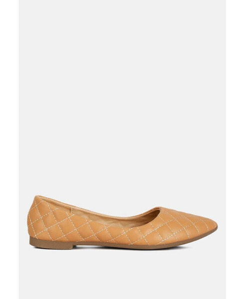rikhani quilted detail ballet flats