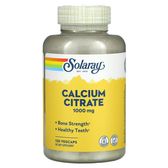 Calcium Citrate, 1,000 mg, 120 VegCaps (250 mg per Capsule)