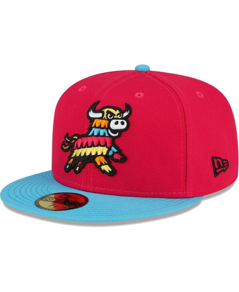 Men's Coral Erie SeaWolves Copa De La Diversion 59FIFTY Fitted Hat