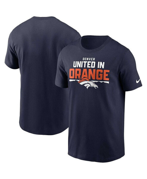 Men's Navy Denver Broncos Local Essential T-shirt