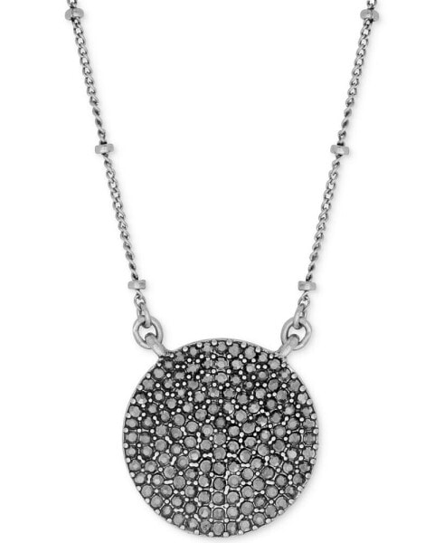 Lucky Brand silver-Tone Carded Pave Necklace