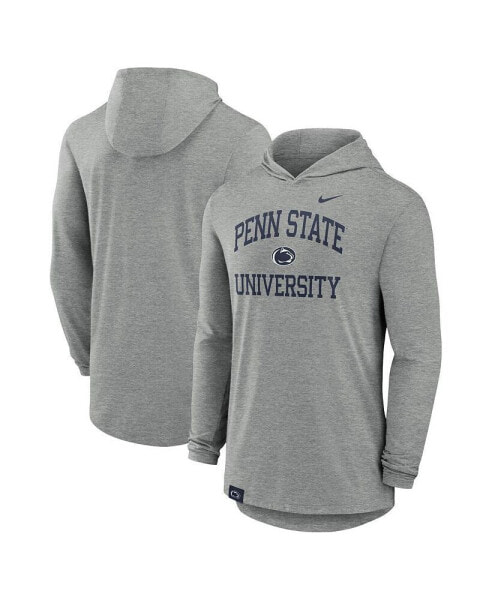 Men's Heather Gray Penn State Nittany Lions Blitz Hoodie Long Sleeve T-Shirt