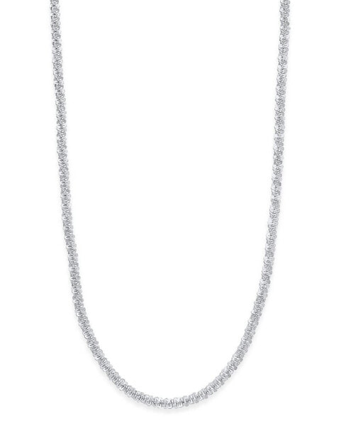 Giani Bernini 20" Sparkle Link Chain Necklace in Sterling Silver, Created for (Also in 18k Gold Over Sterling Silver)