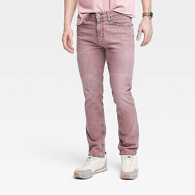 Джинсы для мужчин Goodfellow & Co Легкие узкие цветные джинсы - красные