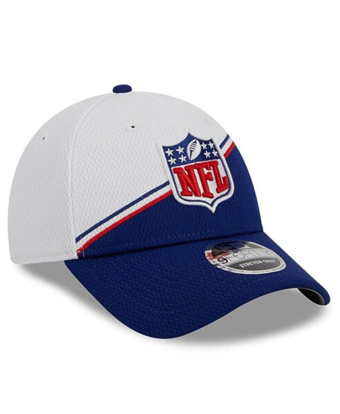 Men's White, Navy NFL 2023 Sideline 9FORTY Adjustable Hat