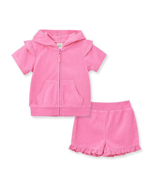 Baby Girls Coordinating Terry Swim Cover-Up Set
