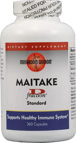 Mushroom Wisdom Maitake D-Fraction  D-фракция майтаке для иммунной поддержки 360 капсул