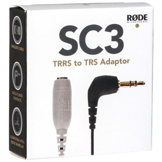 RODE SC3 Adapter TRRS To TRS Adaptor For SmartLav 3.5 mm