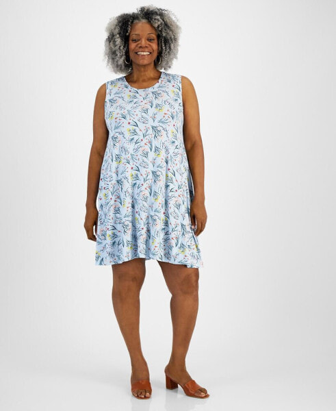 Платье Style & Co Plus Size Printed Flip-Flop, созданное для Macy's