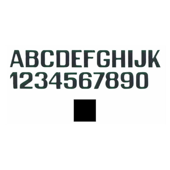 INTERNATIONAL LETTERFIX 0 Number Stickers