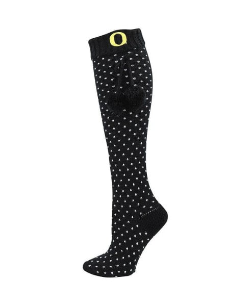 Women's Black Oregon Ducks Knee High Socks