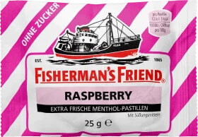 Pastillen Raspberry, Himbeere, zuckerfrei, 25 g