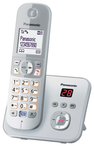 Panasonic KX-TG6821GS - DECT telephone - 120 entries - Caller ID - Silver