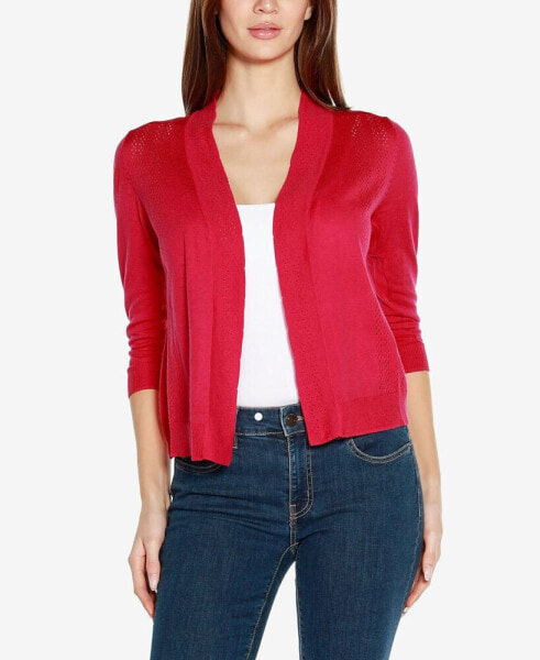 Women's 3/4 Sleeve Open Cardigan Sweater