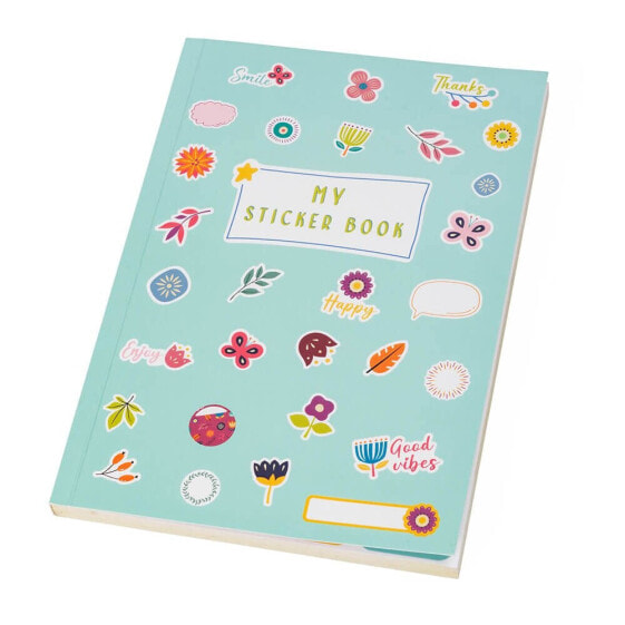 EUREKAKIDS Flower design sticker book and sticky notes