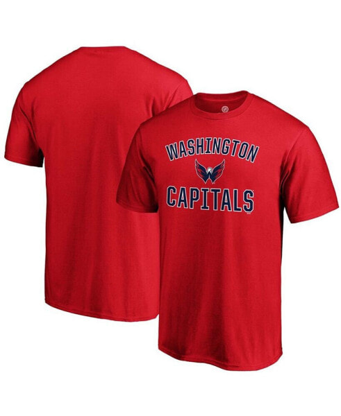 Men's Red Washington Capitals Team Victory Arch T-shirt