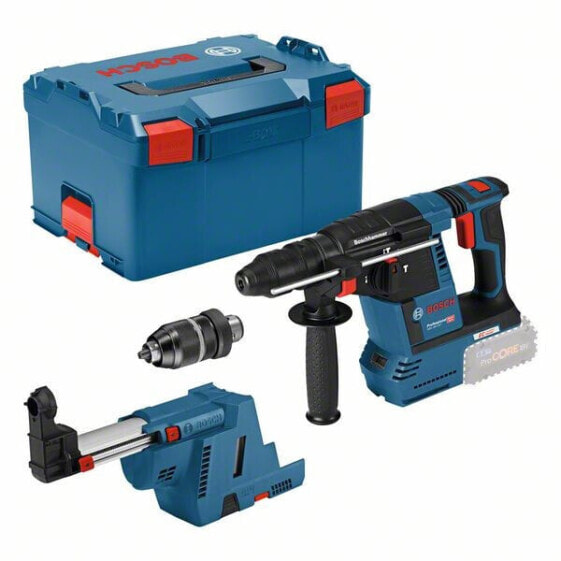 Bosch Akku-Bohrhammer GBH 18V-26 F ohne Akku und Ladegerät GDE 18V-16 in L-BOXX 238