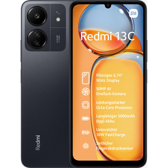 Смартфоны Xiaomi Redmi 13C 6,74" ARM Cortex-A55 MediaTek Helio G85 6 GB RAM 128 Гб Чёрный