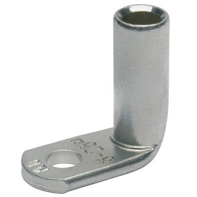 Klauke 168R16BK - Tubular ring lug - Tin - Angled - Silver - Copper - Tin-plated copper