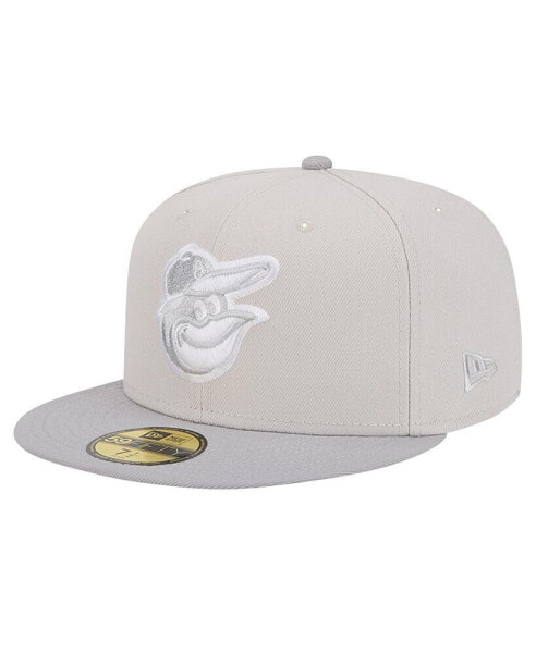 Men's Khaki Baltimore Orioles Two-Tone Color Pack 59FIFTY Fitted Hat