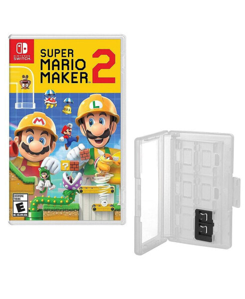 Mario Maker 2 Game and Game Caddy for Switch