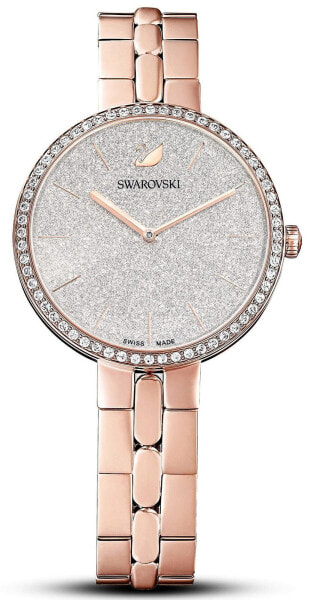 Swarovski Damen Uhr 5517803 Cosmopolitan | Roséfarbenes Metallarmband | Rosé Vergoldetes PVD-Finish