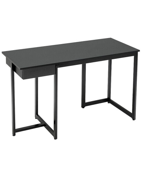 48" Computer Desk with Metal Frame and Adjustable Pads