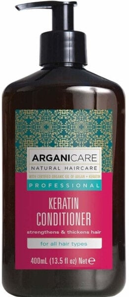 Stärkende Haarspülung mit Keratin für alle Haartypen - Arganicare Keratin Conditioner 400 ml