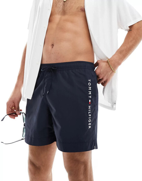 Tommy Hilfiger Original medium drawstring swim short in navy