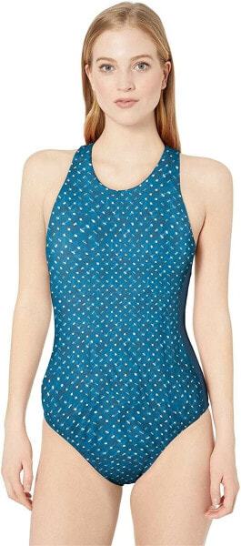 CARVE Womens 189508 Inverness Shibori Dots One Piece Swimsuit Size L