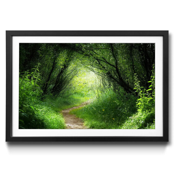 Gerahmtes Bild Way in Deep Forest I