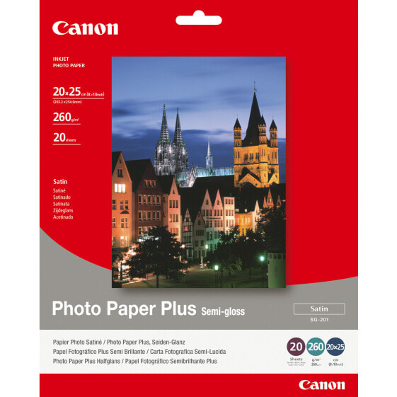 Canon Photo Paper Plus SG-201 Photo Paper - 260 g/m² - 200x250 mm - 20 sheet