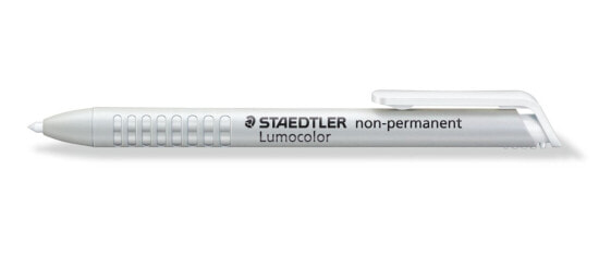Маркер белый STAEDTLER Lumocolor 768 средний 3 мм - для стекла, дерева, кожи, металла, бумаги, пластика, камня