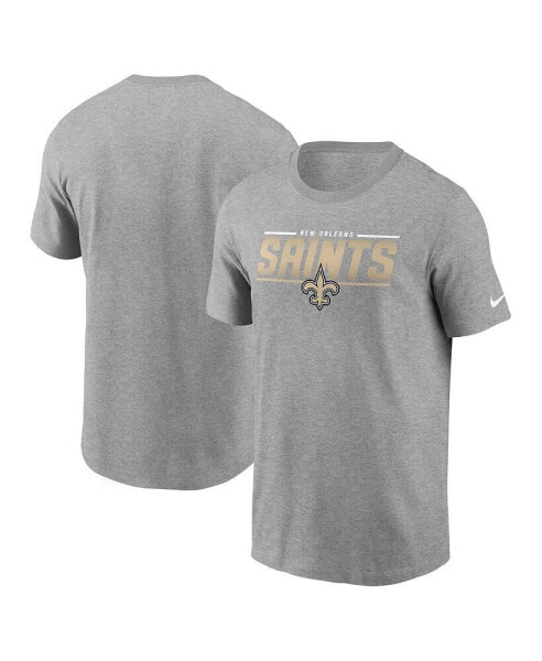 Men's Heathered Gray New Orleans Saints Muscle T-shirt