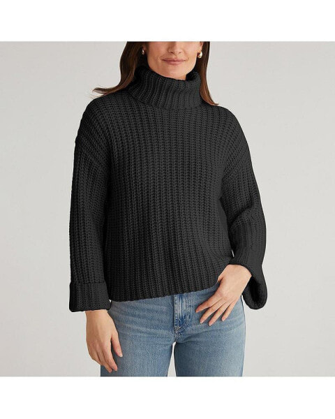 Women's Vida Turtleneck Shaker Pullover