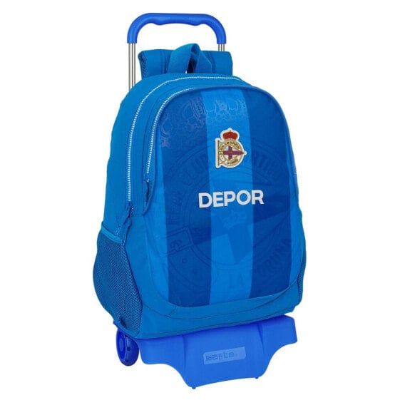 SAFTA With Trolley Wheels Real Deportivo De La Coruña Backpack