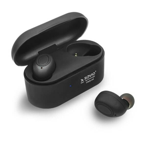 Черные беспроводные наушники in Ear Savio TWS-04 Графитовый 2021